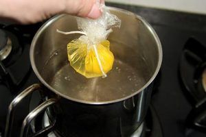 preparación del huevo pochado