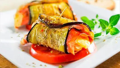 Rollos de Berenjena 1 rollos de berenjena rollos de berenjena con jamon serrano