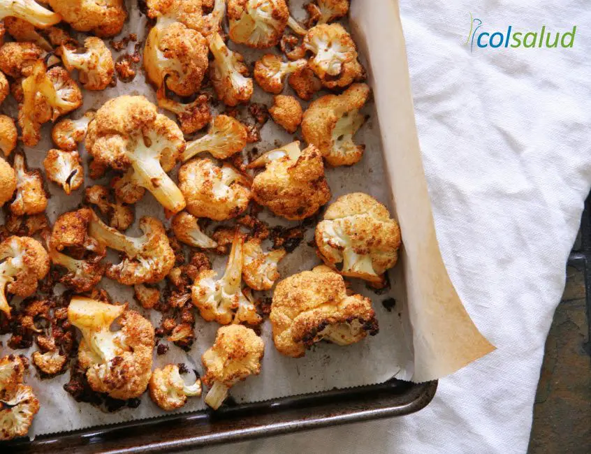 Coliflor picante al horno