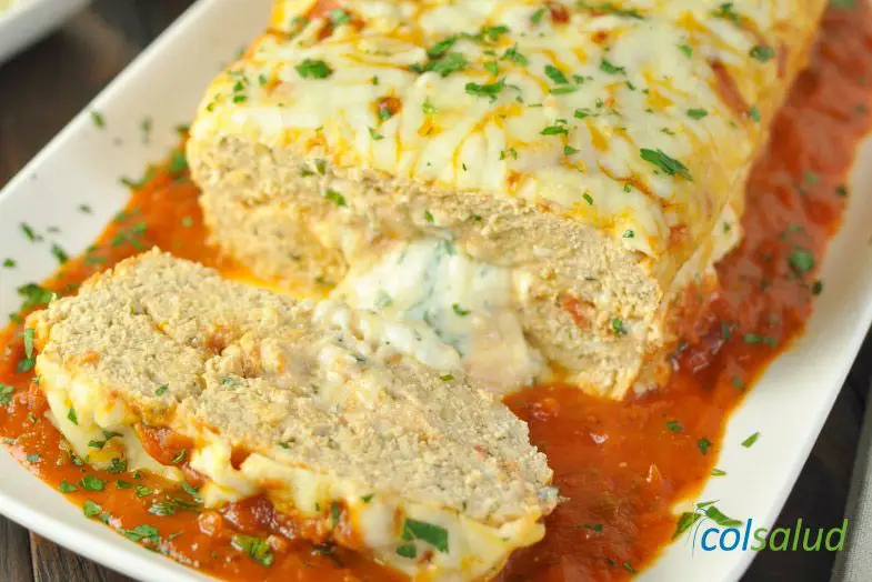 Pastel relleno de Pollo Parmesano 1 pastel pollo parmesano pastell pollo parmesano2